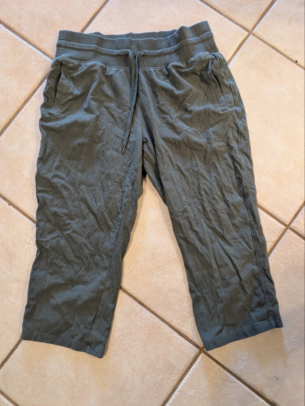 Tek Gear Olive Green Women's Track Crop Joggers